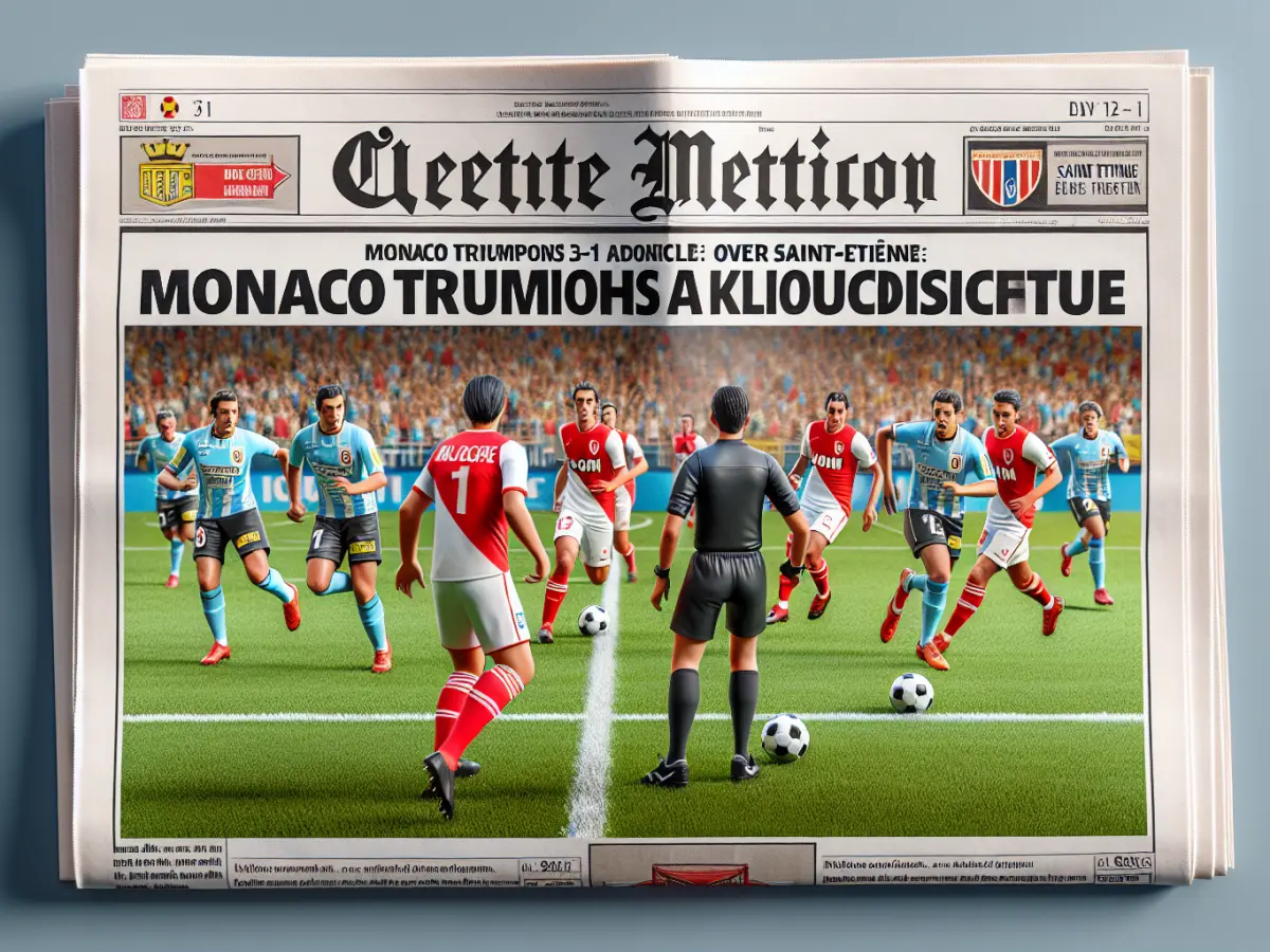 Monaco trionfa 3-1 sul Saint-Etienne: Akliouche decisivo