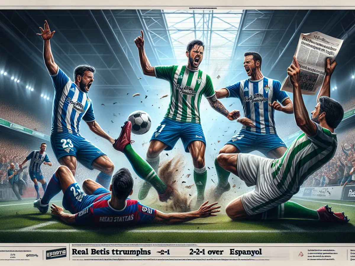 Real Betis trionfa 2-1 sull'Espanyol in una sfida avvincente