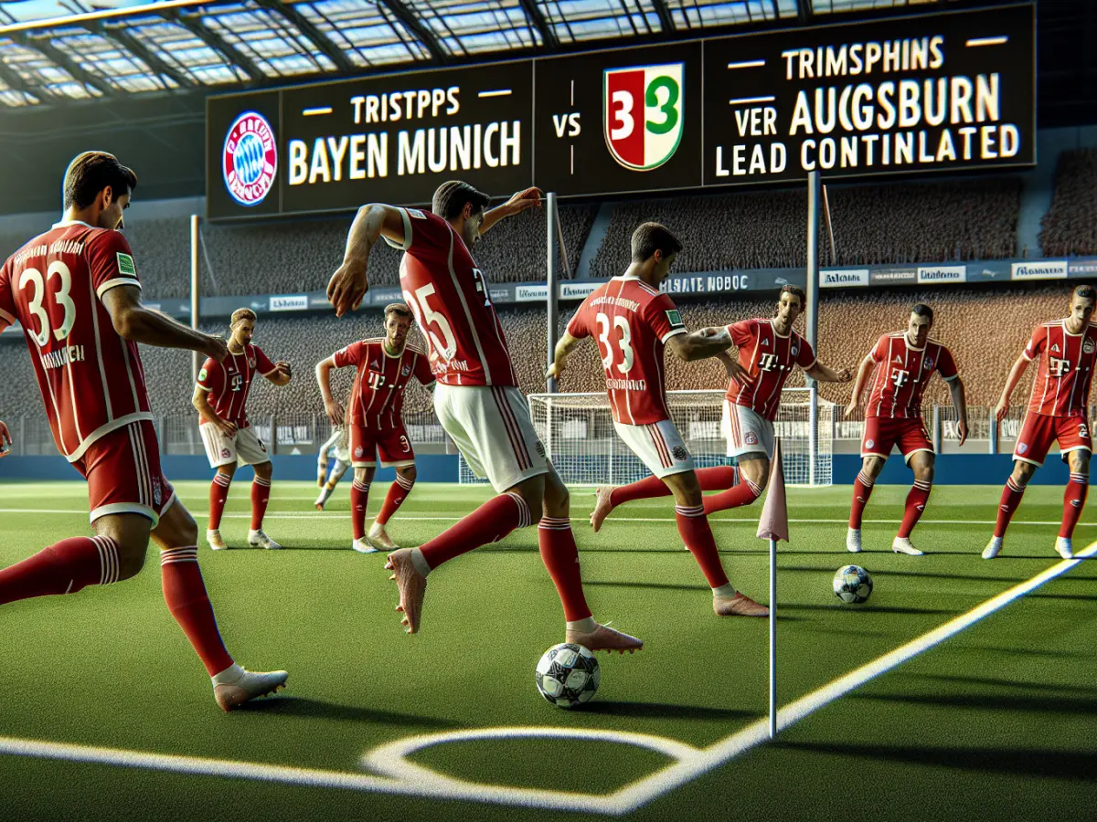 Bayern Monaco trionfa 3-2 sull'Augsburg: vetta consolidata