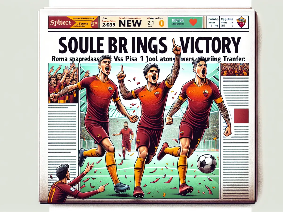Soule decisivo: la Roma supera il Pisa 1-0 in trasferta