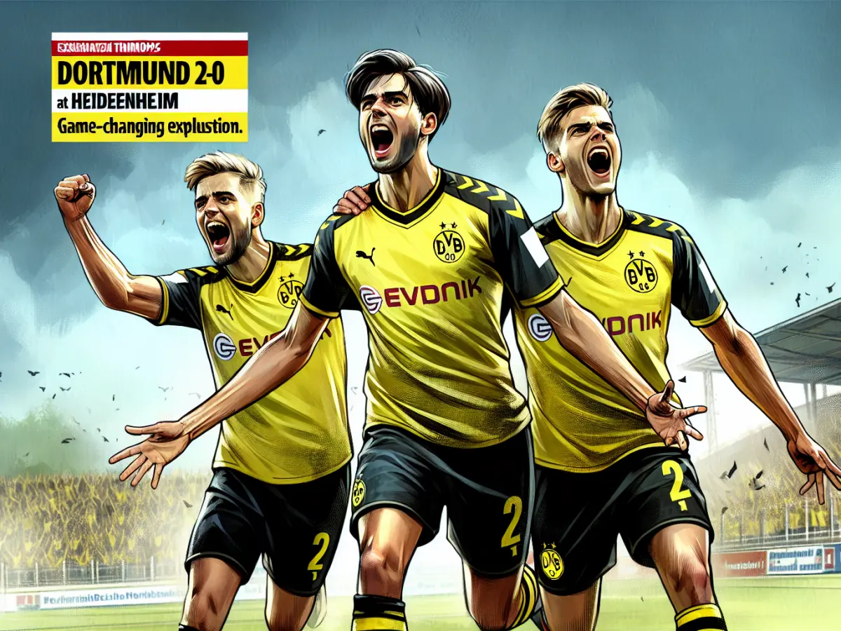 Dortmund trionfa 2-0 a Heidenheim: espulsione decisiva