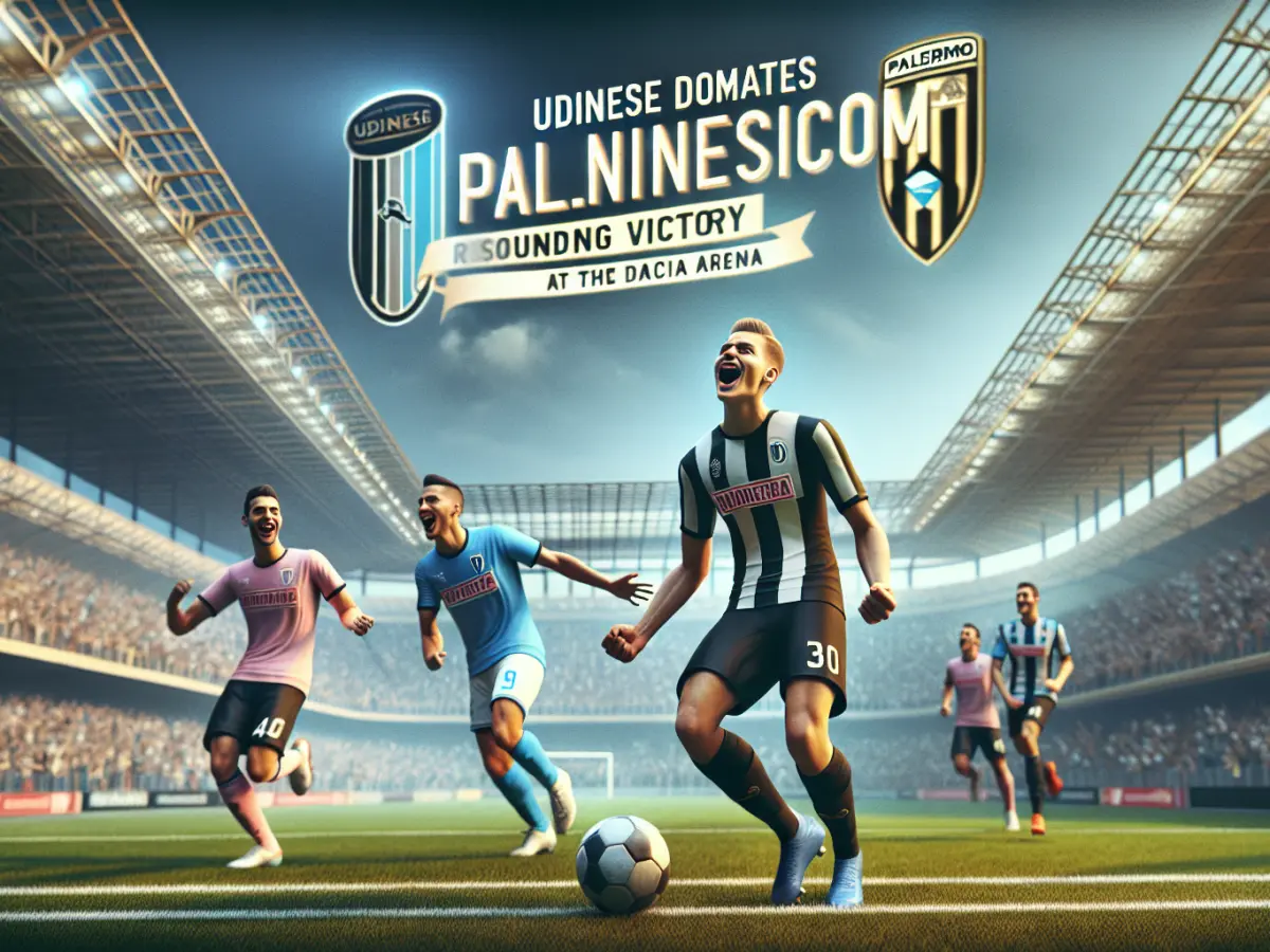 Udinese domina il Palermo: vittoria netta alla Dacia Arena