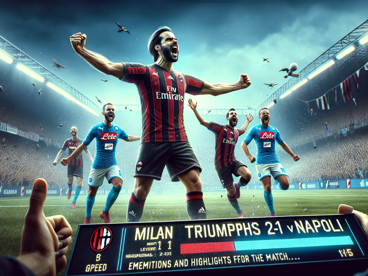 Milan trionfa 2-1 sul Napoli: emozioni e colpi di scena