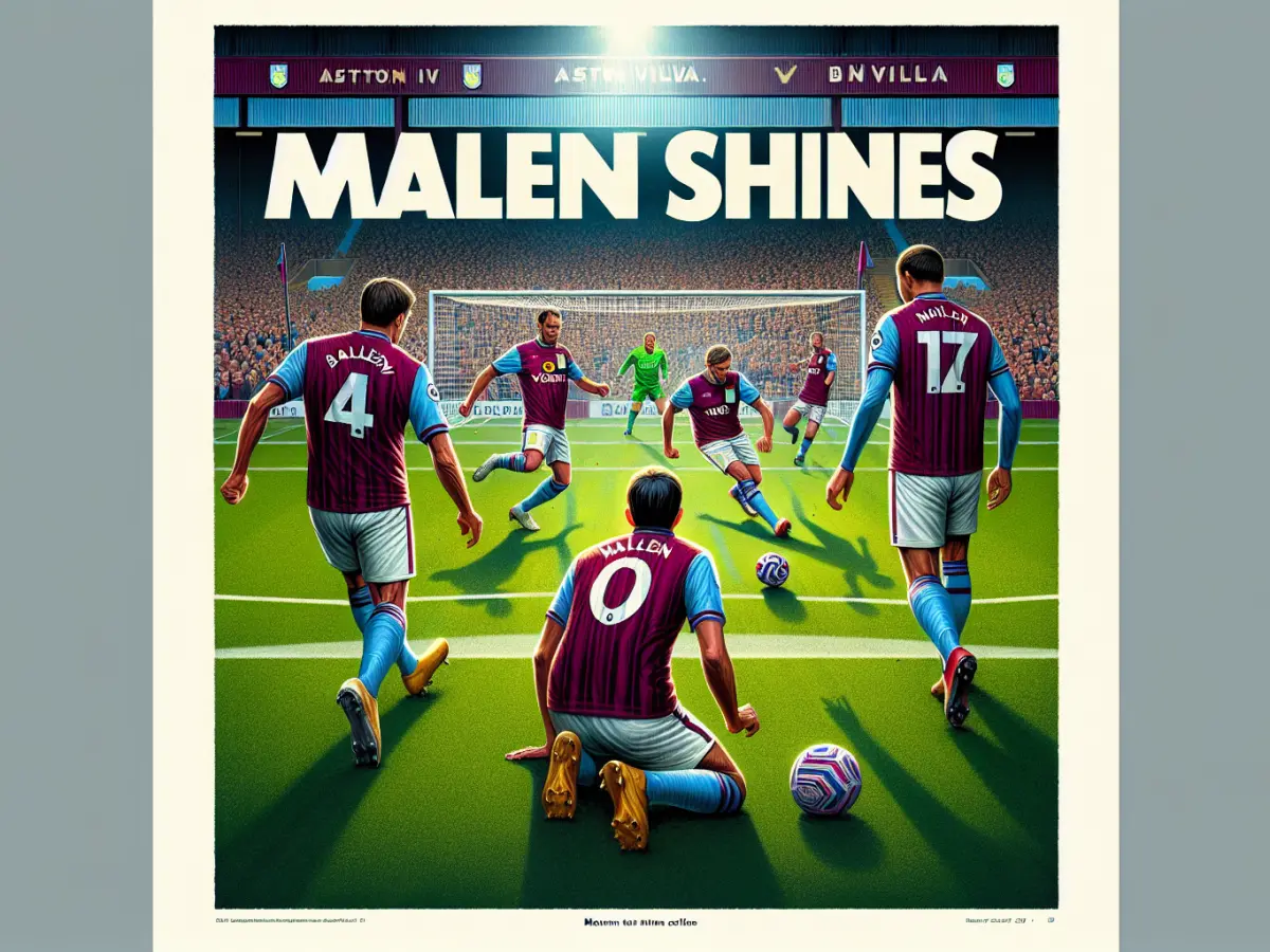 Malen brilla: Aston Villa supera Burnley 2-1 a Villa Park