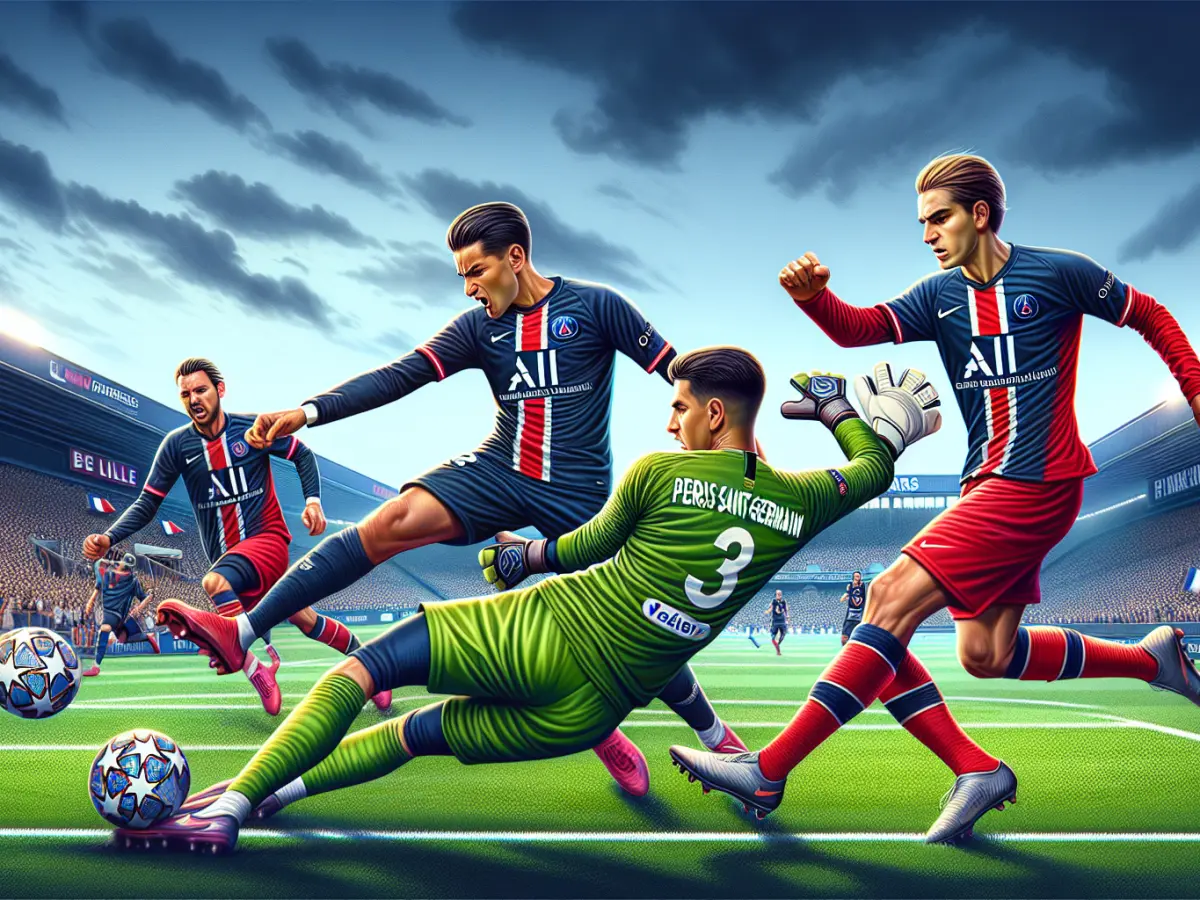 Lille e PSG pareggiano 1-1: sfida intensa al Pierre-Mauroy