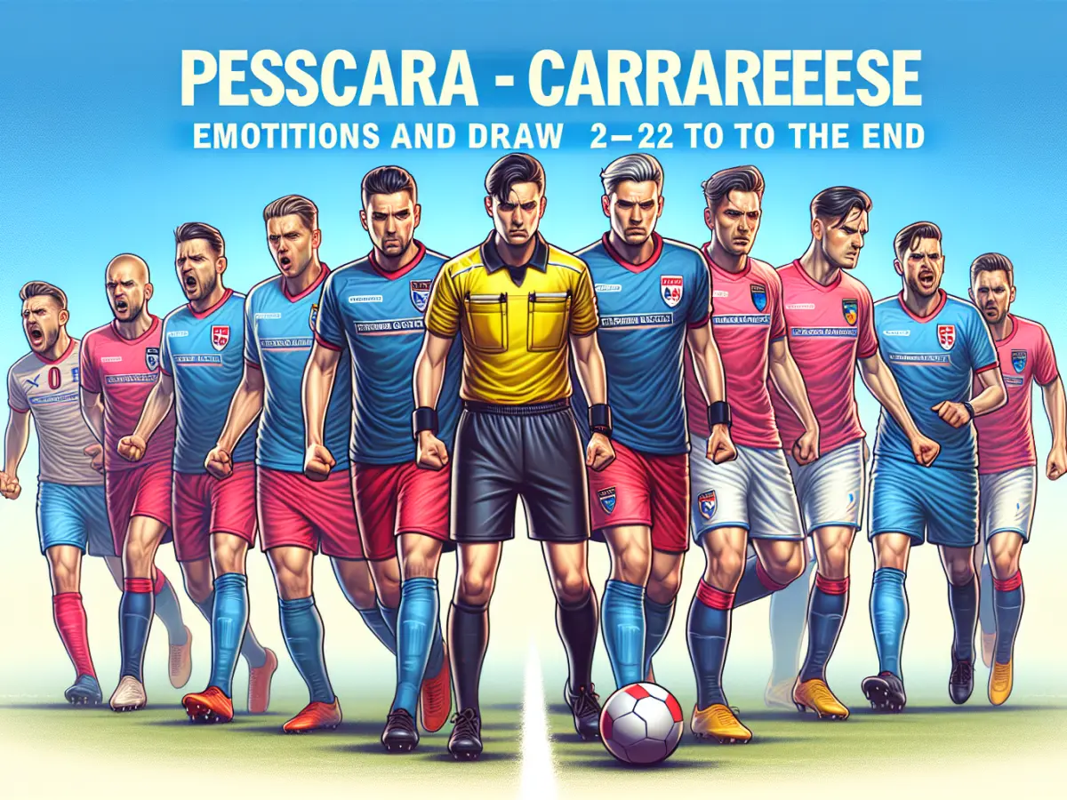 Pescara-Carrarese: Emozioni e Pareggio 2-2 fino all'Ultimo