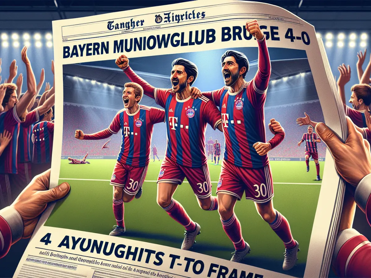 Bayern Monaco travolge Club Brugge 4-0: serata da incorniciare