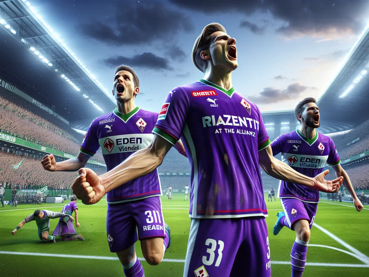 Fiorentina travolge Rapid Wien: 3-0 all'Allianz Stadion