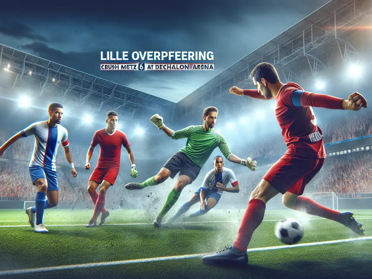 Lille travolgente: schianta il Metz 6-1 al Decathlon Arena