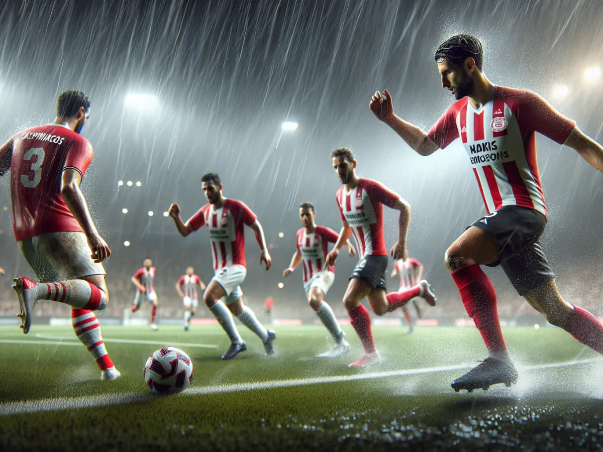 Olympiacos e PSV si dividono la posta sotto la pioggia