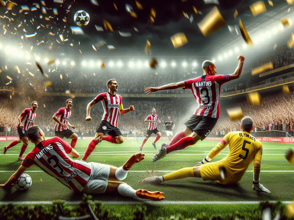 Olympiacos trionfa 1-0 sul Kairat: decisivo Martins