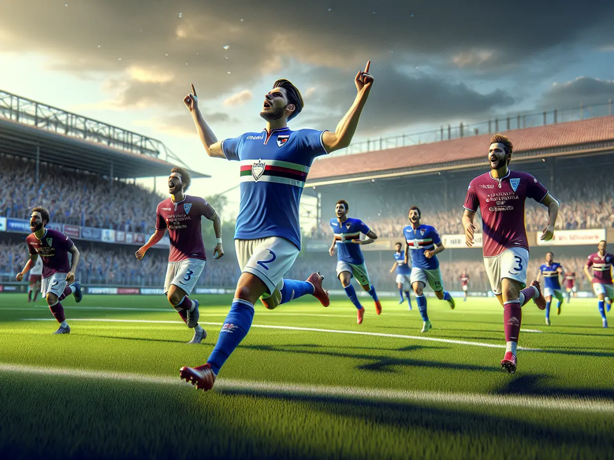 Sampdoria trionfa 2-1 sulla Reggiana in un match emozionante