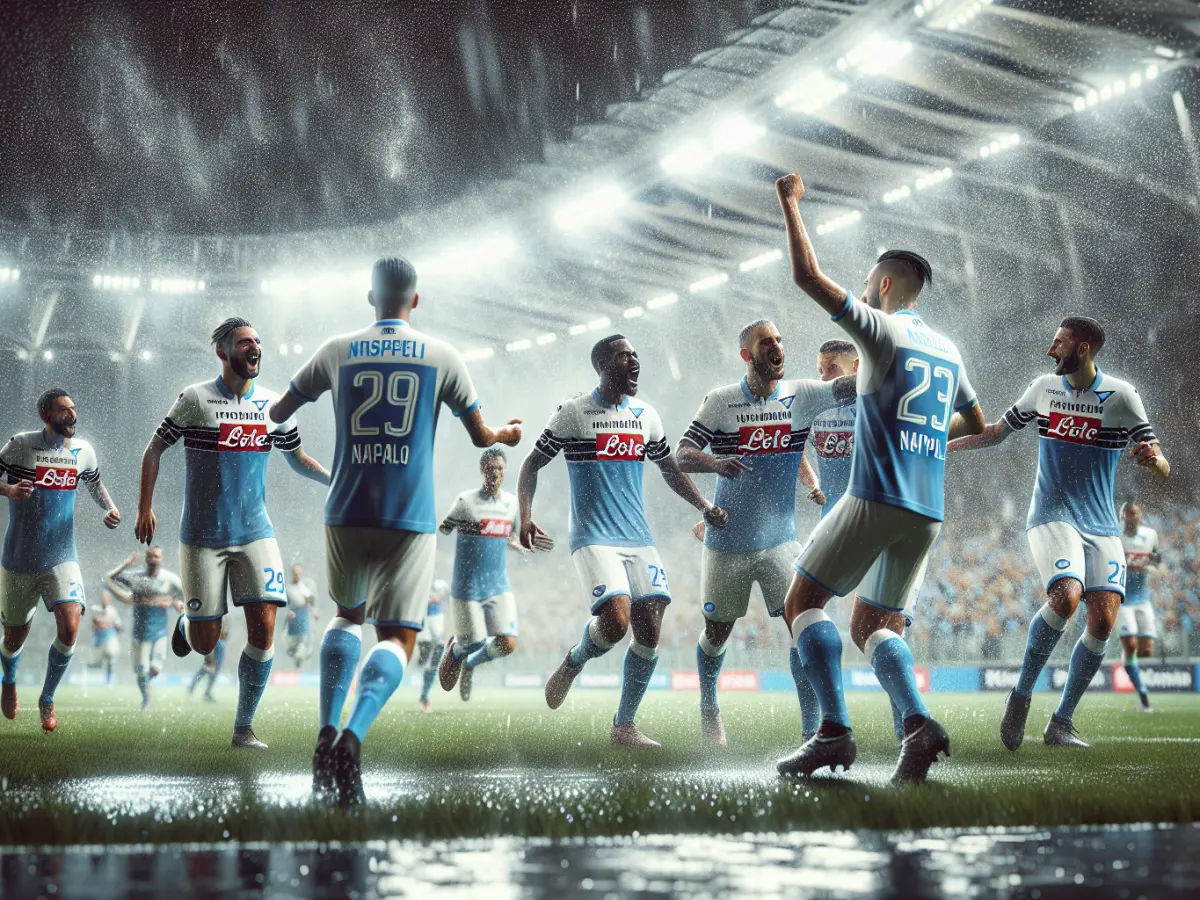 Napoli domina sotto la pioggia: 2-0 alla Lazio all'Olimpico