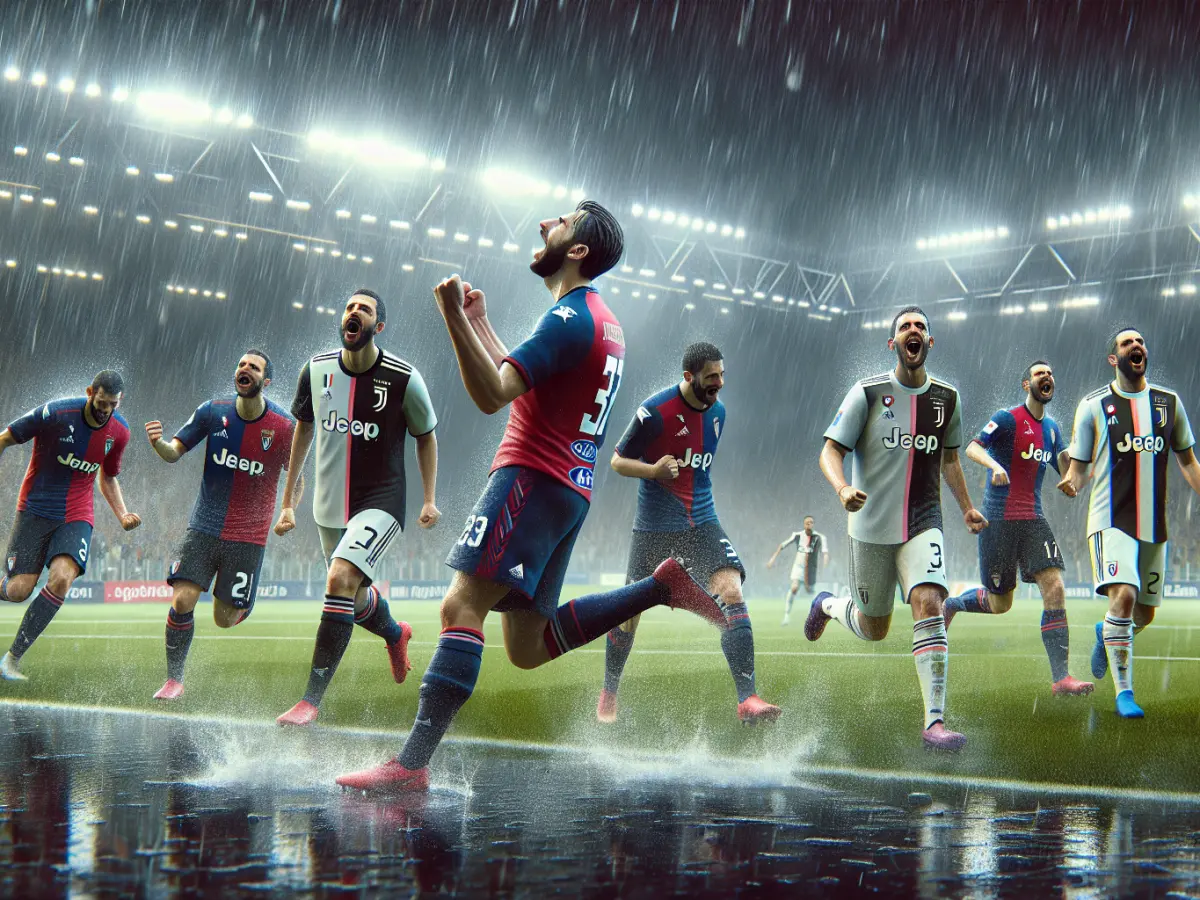 Cagliari sorprende la Juventus: vittoria 1-0 sotto la pioggia