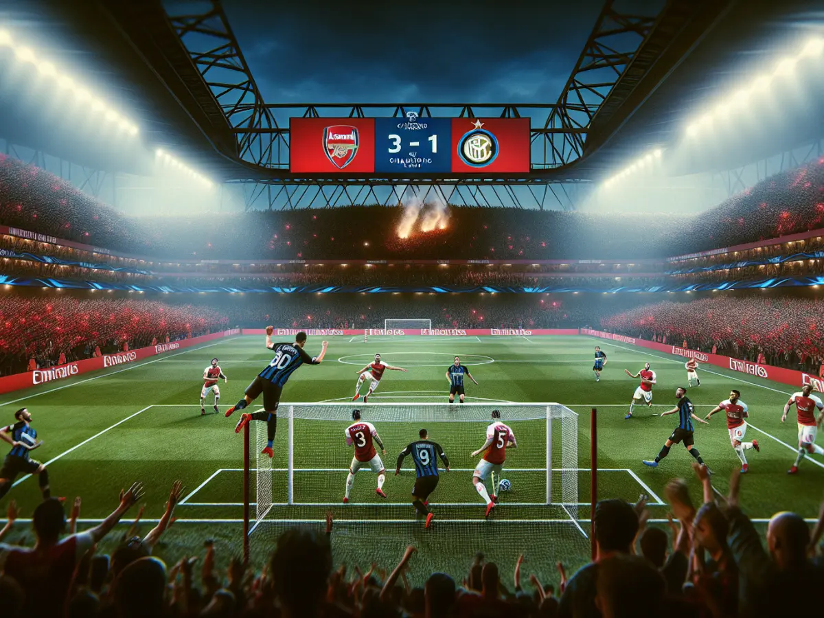 Arsenal domina l'Inter 3-1 al Meazza in Champions League