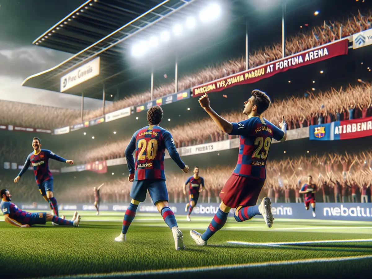 Barcellona trionfa 4-2 sullo Slavia Praga alla Fortuna Arena