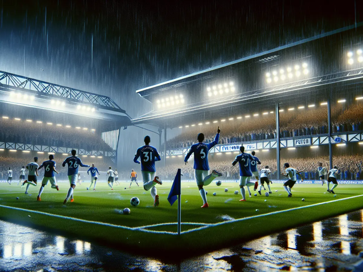 Everton trionfa 2-1 sul Fulham in una serata piovosa