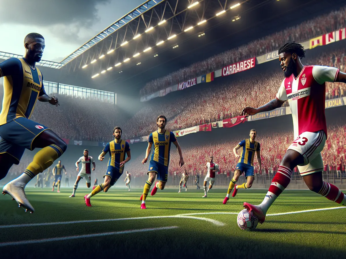 Monza trionfa 2-0 sulla Carrarese: Hernani e Bakoune decisivi