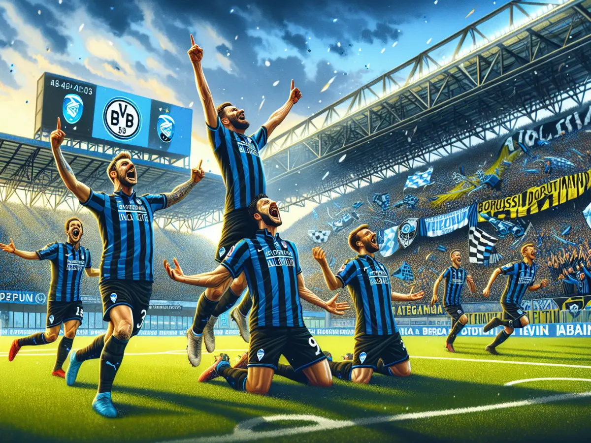 Atalanta travolge Dortmund 4-1: serata magica a Bergamo