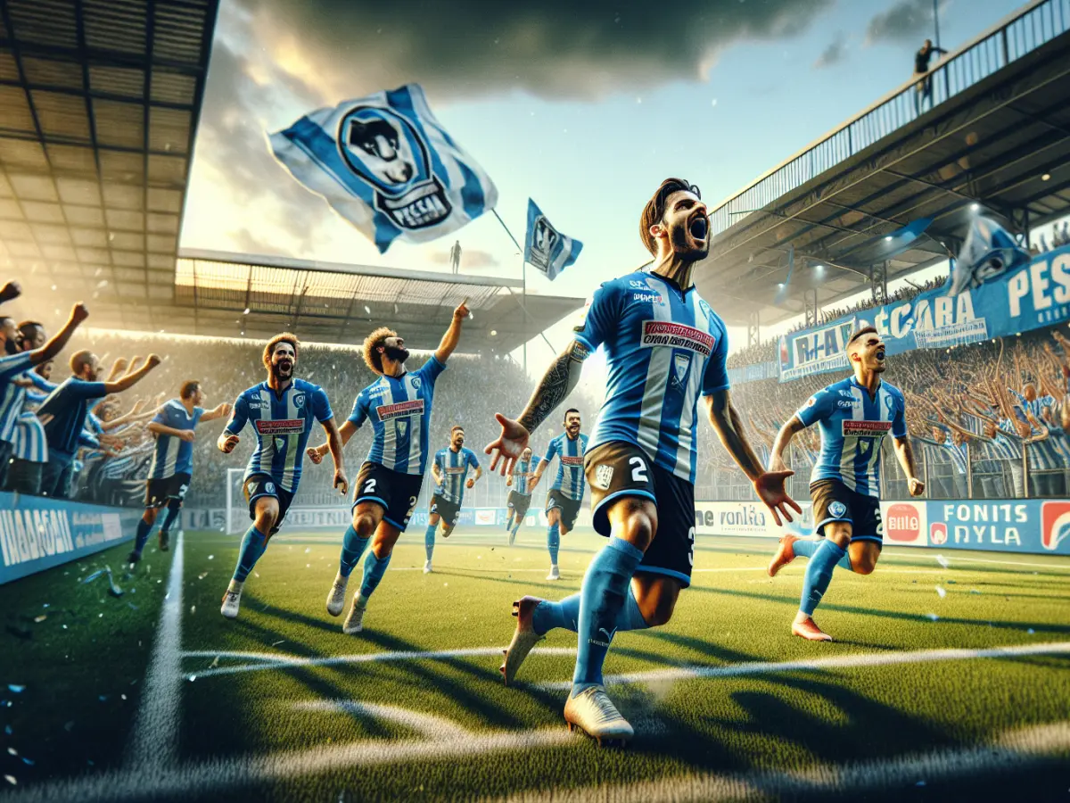 Pescara travolgente: schianta il Bari 4-0 con Di Nardo show